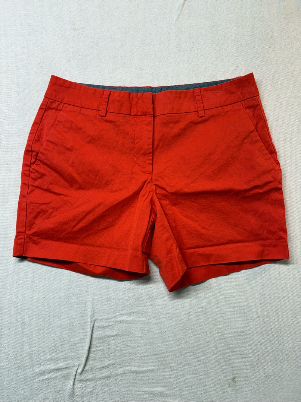 Nautica Women's Red Tailored Cotton Shorts